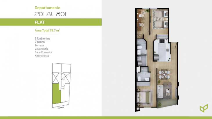 Plano del modelo X01 del proyecto Vivapark 150 en San Miguel