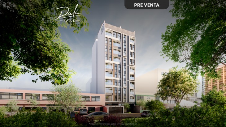 Fachada principal del proyecto Dalí Park en Lince