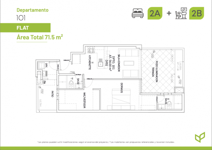 Plano del modelo 101 del proyecto Dalí Park en Lince