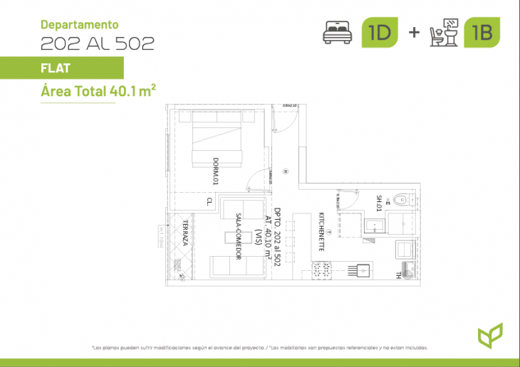 Plano del modelo x02 del proyecto Dalí Park en Lince