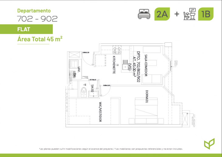Plano del modelo 702 del proyecto Dalí Park en Lince