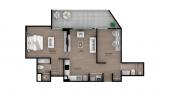 Plano del modelo Tipo 15A del proyecto ACACIAS en Miraflores