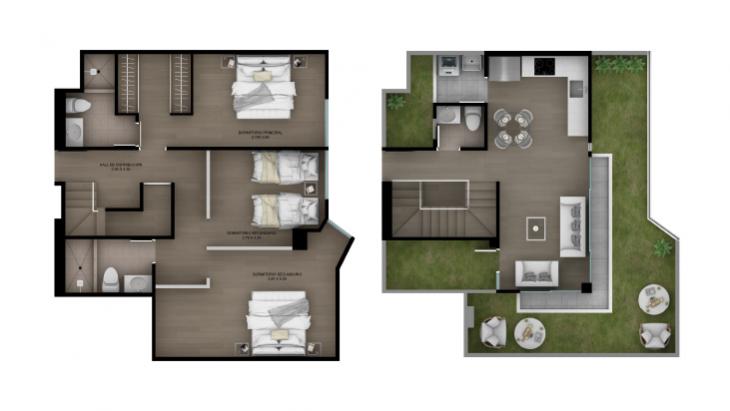 Plano del modelo Tipo 29 del proyecto ACACIAS en Miraflores