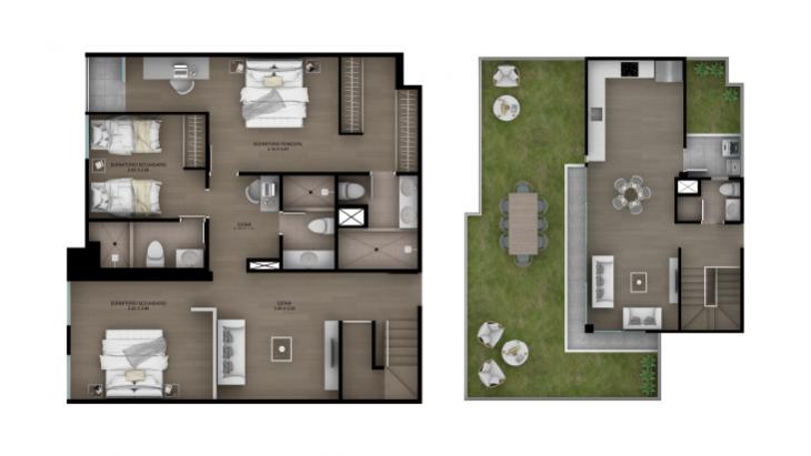 Plano del modelo Tipo 24 del proyecto ACACIAS en Miraflores
