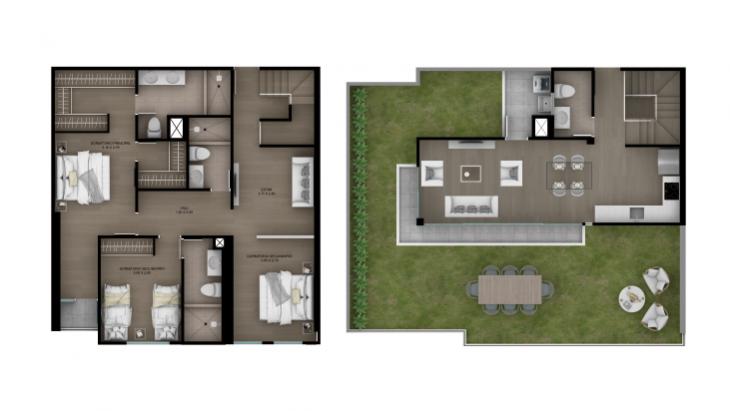 Plano del modelo Tipo 25 del proyecto ACACIAS en Miraflores