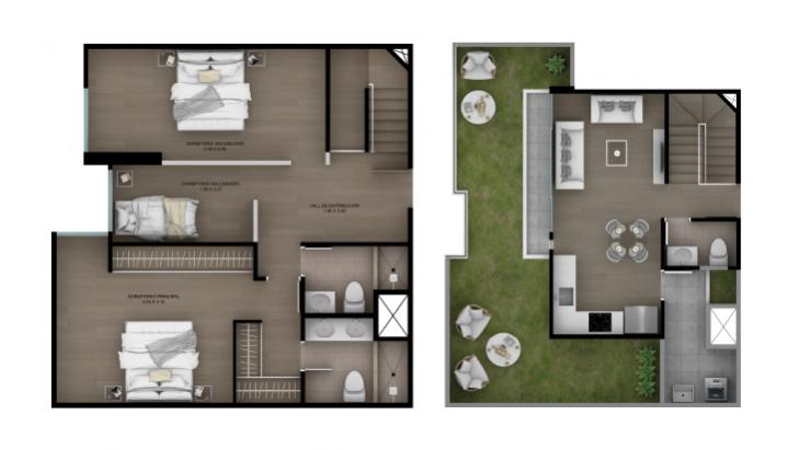 Plano del modelo Tipo 27 del proyecto ACACIAS en Miraflores