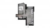 Plano del modelo Tipo B7 del proyecto The Muse en Barranco