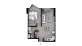 Plano del modelo Tipo B9 del proyecto The Muse en Barranco