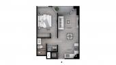 Plano del modelo Tipo B10 del proyecto The Muse en Barranco