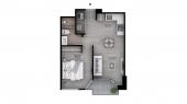 Plano del modelo Tipo B13 X del proyecto The Muse en Barranco