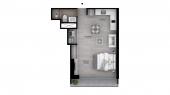 Plano del modelo Tipo B17 del proyecto The Muse en Barranco