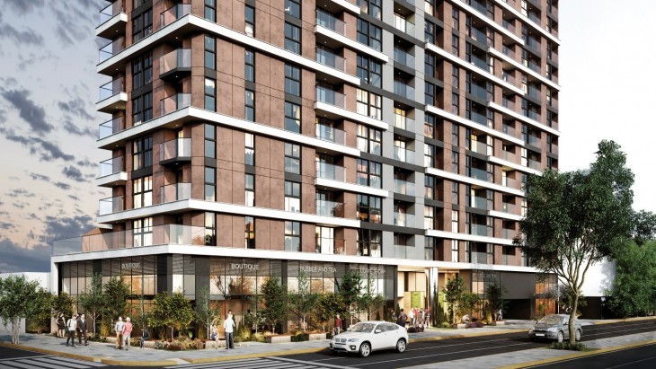 Fachada principal del proyecto Legacy en Miraflores