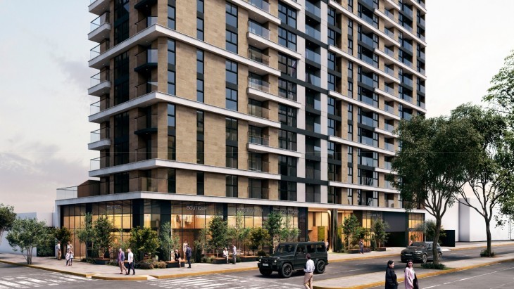 Fachada principal del proyecto Legacy en Miraflores