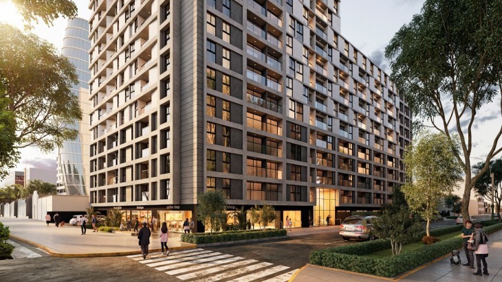 Fachada principal del proyecto Skyline en Magdalena Del Mar