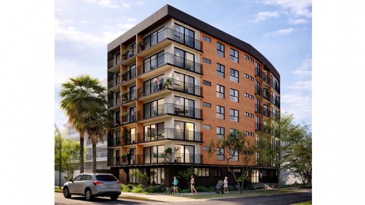 Fachada principal del proyecto Vista Park en Santiago De Surco