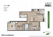 Plano del modelo Dpto. 101 del proyecto Vista Park en Santiago De Surco