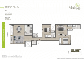 Plano del modelo Típico 01 - B del proyecto Málaga 257 en Santiago De Surco