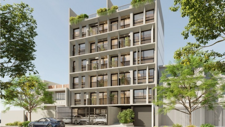 Fachada principal del proyecto Parque Martinelli en Santiago De Surco