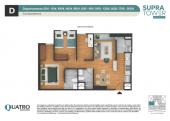 Plano del modelo D del proyecto Supra Tower en San Miguel
