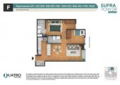 Plano del modelo F del proyecto Supra Tower en San Miguel
