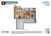 Plano del modelo K del proyecto Supra Tower en San Miguel