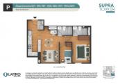 Plano del modelo P del proyecto Supra Tower en San Miguel