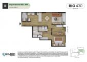 Plano del modelo B del proyecto BIO 430 en Santiago De Surco