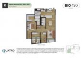 Plano del modelo E del proyecto BIO 430 en Santiago De Surco