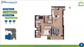 Plano del modelo TIPO 1 - A del proyecto Residencial Salamanca de Monterrico 19 en Ate
