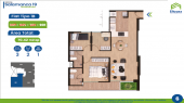 Plano del modelo TIPO 1 -B del proyecto Residencial Salamanca de Monterrico 19 en Ate
