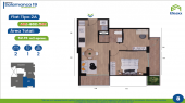 Plano del modelo TIPO 2 - A del proyecto Residencial Salamanca de Monterrico 19 en Ate