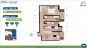 Plano del modelo TIPO 3 - A del proyecto Residencial Salamanca de Monterrico 19 en Ate