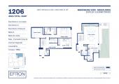 Plano del modelo tipo 6 del proyecto Mendiburu 1290 en Miraflores