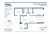 Plano del modelo tipo 6 del proyecto Mendiburu 1290 en Miraflores