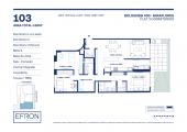 Plano del modelo Tipo 3A del proyecto Bolognesi 400 en Miraflores