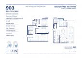 Plano del modelo Tipo D3 del proyecto Bolognesi 400 en Miraflores