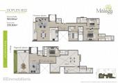 Plano del modelo Dúplex 602 del proyecto Málaga 257 en Santiago De Surco