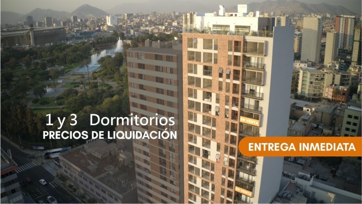 Fachada principal del proyecto Park Living en Cercado De Lima