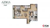 Plano del modelo 1 + 1E del proyecto AZARA en Santiago De Surco