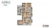 Plano del modelo 2+1E del proyecto AZARA en Santiago De Surco