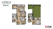 Plano del modelo 3 del proyecto AZARA en Santiago De Surco