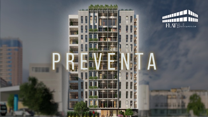 Fachada principal del proyecto FLAT BELISARIO en Lince