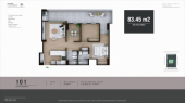 Plano del modelo 101 del proyecto FLAT BELISARIO en Lince