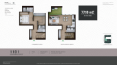 Plano del modelo 1101 del proyecto FLAT BELISARIO en Lince