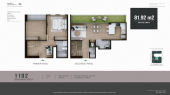 Plano del modelo 1102 del proyecto FLAT BELISARIO en Lince