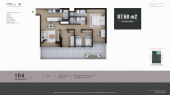 Plano del modelo 104 del proyecto FLAT BELISARIO en Lince