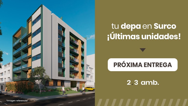 Fachada principal del proyecto VIA CADIZ en Santiago De Surco