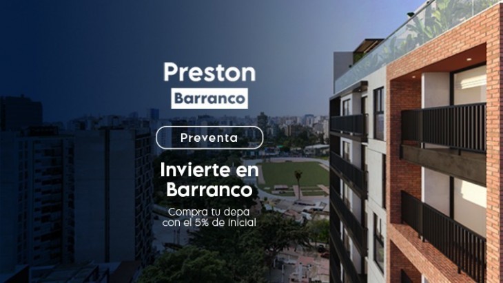 Fachada principal del proyecto Preston en Barranco