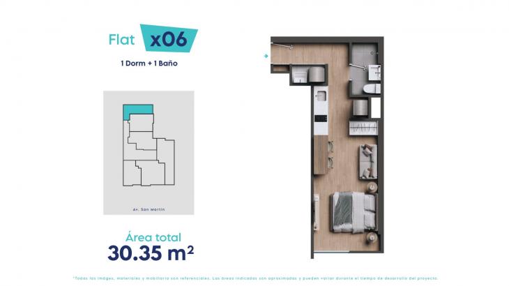 Plano del modelo 6 del proyecto Preston en Barranco