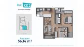 Plano del modelo 2 del proyecto Preston en Barranco